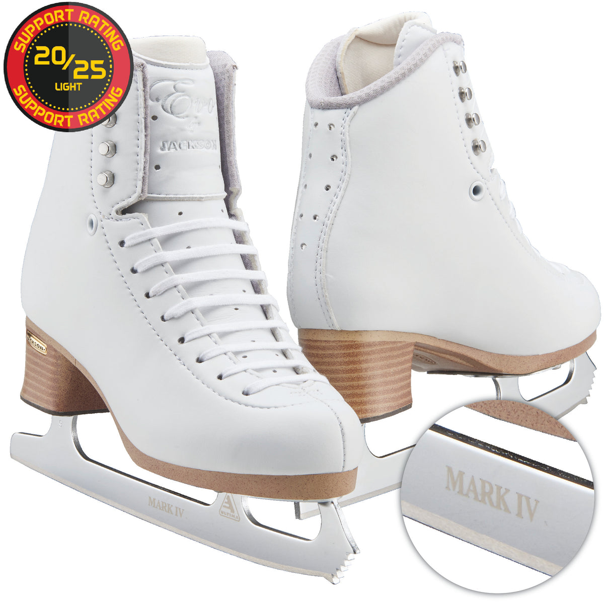 JACKSON Freestyle アイススケート靴 ホワイト25cm JACKSON Freestyle アイススケート靴 ホワイト25cm