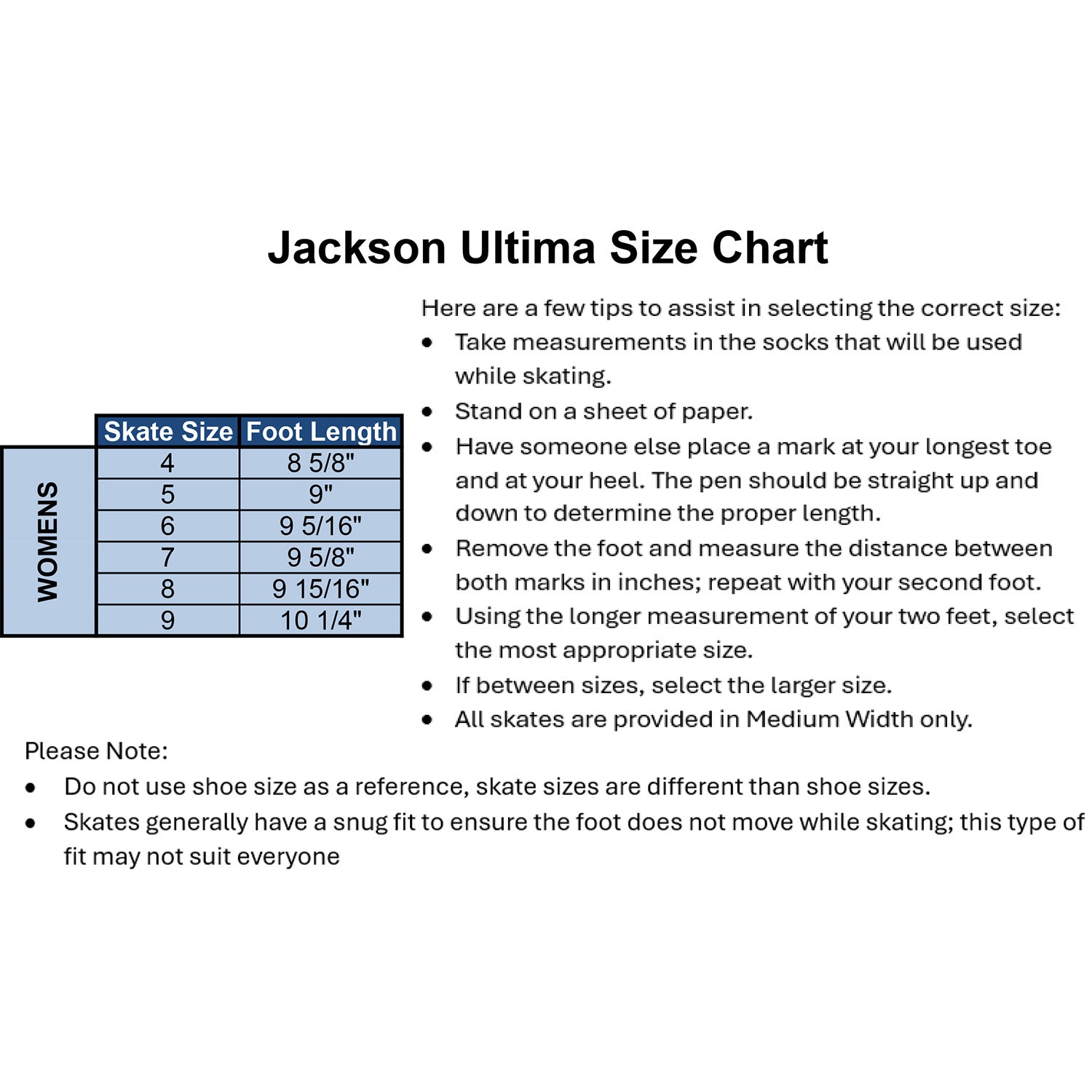 VISTA INLINE FIGURE<br>(WOMEN'S)