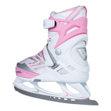 Softec Vibe Adjustable Figure Ice Skate White Pink