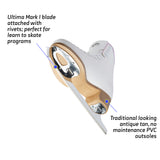 Jackson SoftSkate 380 White and Purple Figure Skates