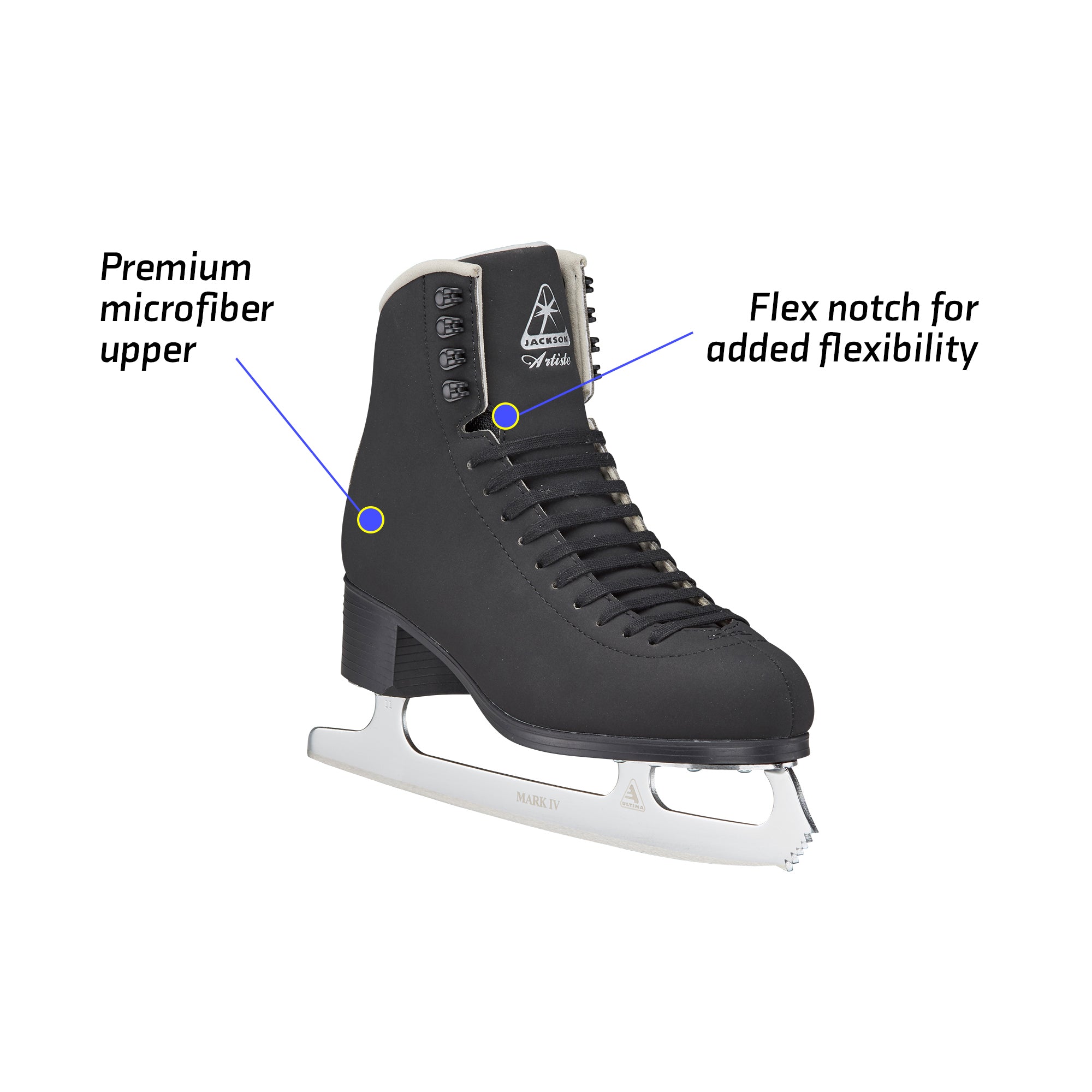 Jackson Artiste men's black figure skate