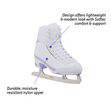 Jackson Ultima Softec Vista women's girls white figure skates