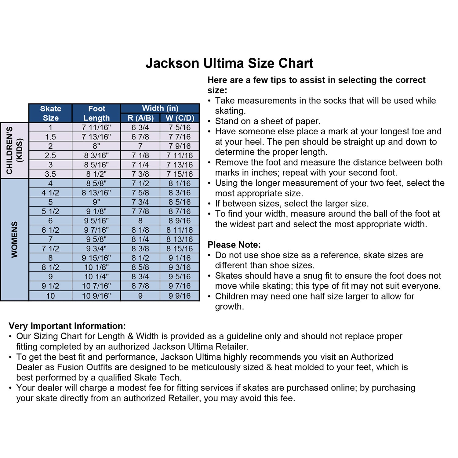 JACKSON FREESTYLE<br>(WOMEN'S/GIRLS)