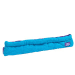Soft Pawz velour terry figure skate guards in blue and purple