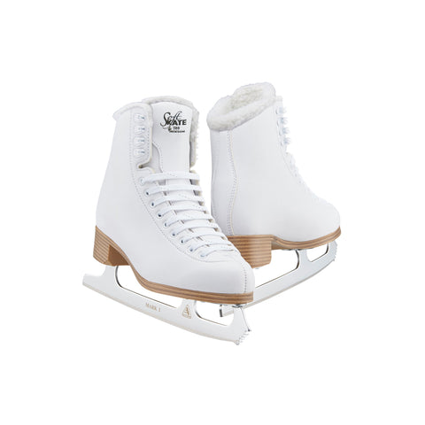 Jackson SoftSkate 380 White and Fleece Figure Skates