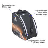 Jackson Ultima zipper skate bag orange with shoulder strap